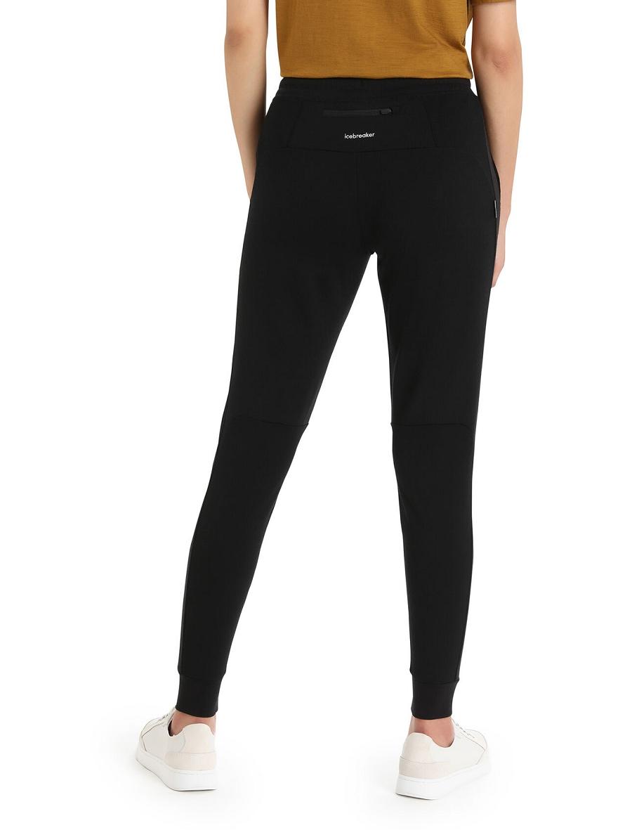 Black Women's Icebreaker ZoneKnit™ Merino Jogger | USA 1556ZUTG